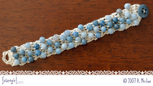 beaded bracelet patterns. Crochet Beaded Bracelet