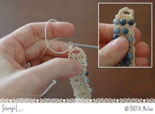 OMBRE' Bracelet Single Stitch Bead Crochet Pattern and Crocheting Instructions in Bronze Silver and Gold color way