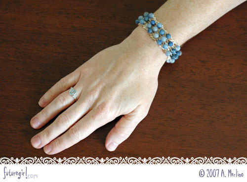 beaded bracelet patterns and instructions. This pattern could easily be