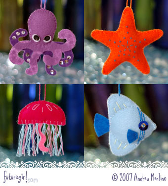 futuregirl craft blog : Supercute Sea Creature Patterns & Instructions